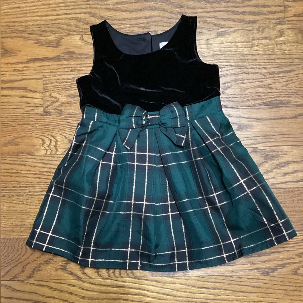 Children’s Place plaid/velvet dress. Toddler size 2